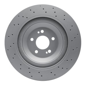 Mercedes-Benz Maybach S600 Brake Rotor (1) - Rear - R1 Concepts - GEOSPEC Coated - Drilled - `15-`17